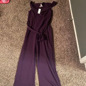 XL plum jumpsuit with tag